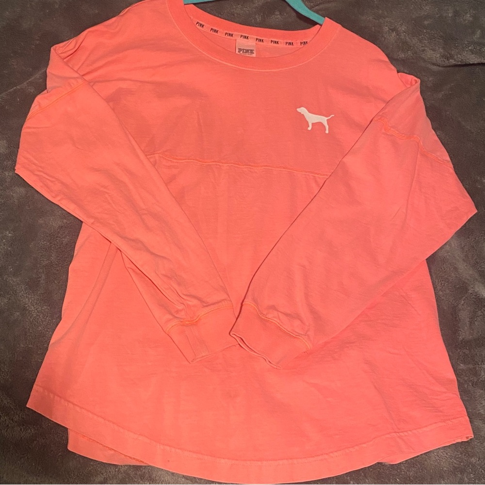 PINK varsity crew neck